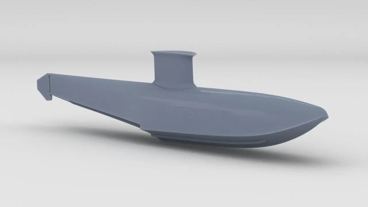 1/96 USS Indianapolis (CA-35) Central Float - distefan 3d print
