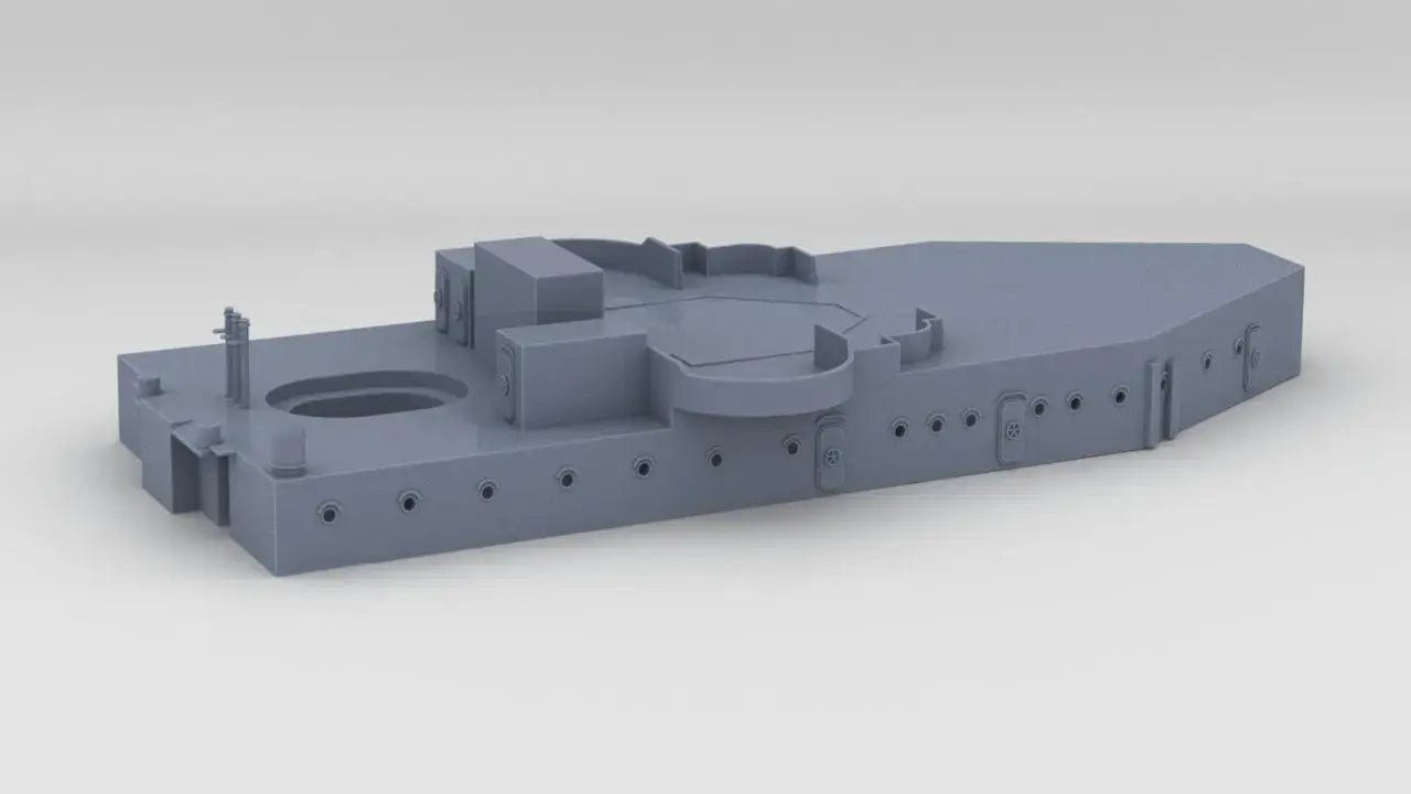 1/96 USS Indianapolis (CA-35) Forward Deck 1 - distefan 3d print