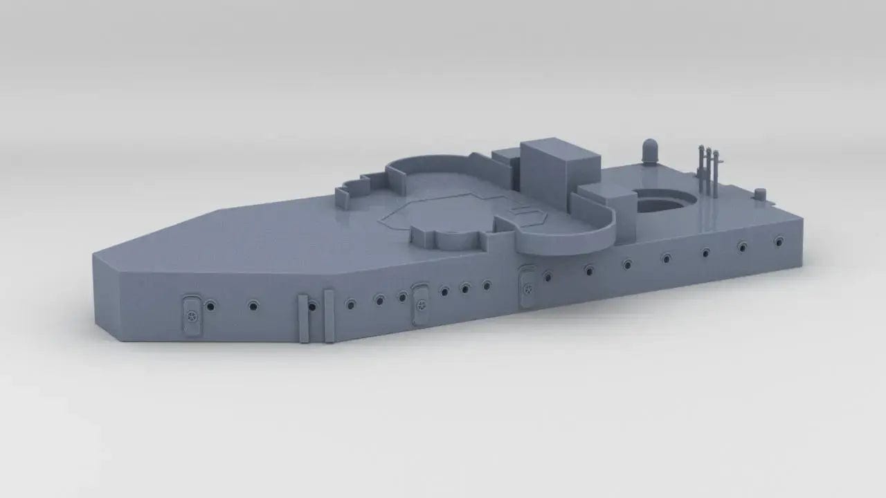 1/96 USS Indianapolis (CA-35) Forward Deck 1 - distefan 3d print