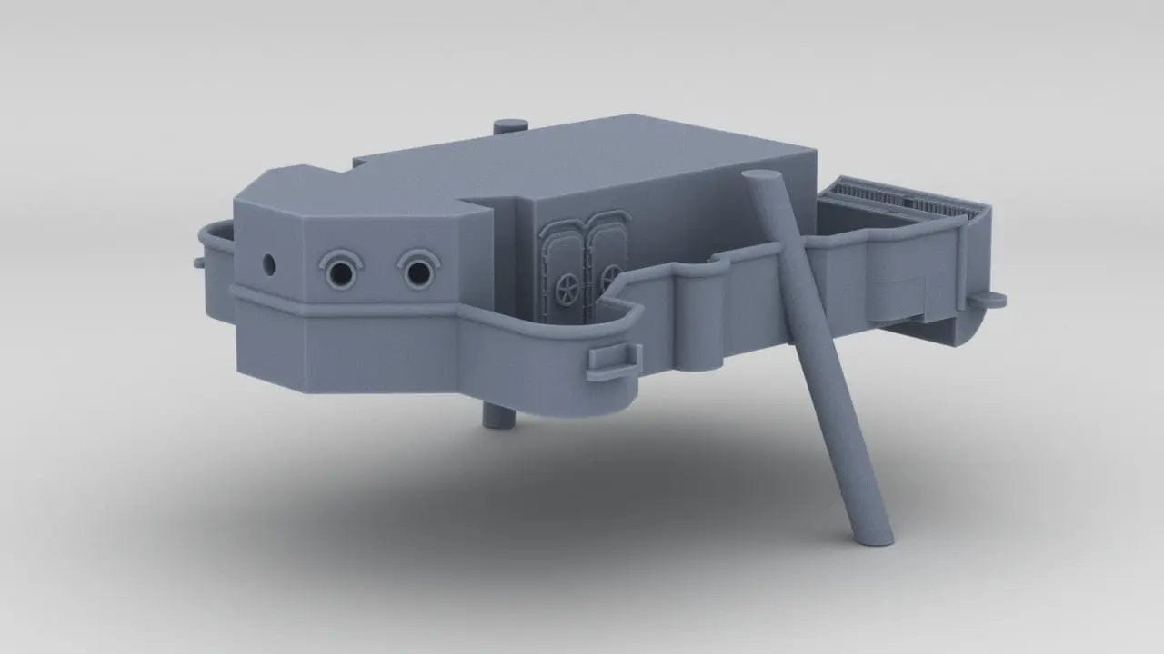 1/96 USS Indianapolis (CA-35) Forward Deck 3 - distefan 3d print