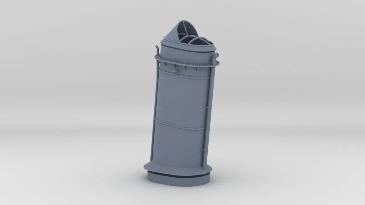 1/96 USS Indianapolis (CA-35) Forward Funnel - distefan 3d print