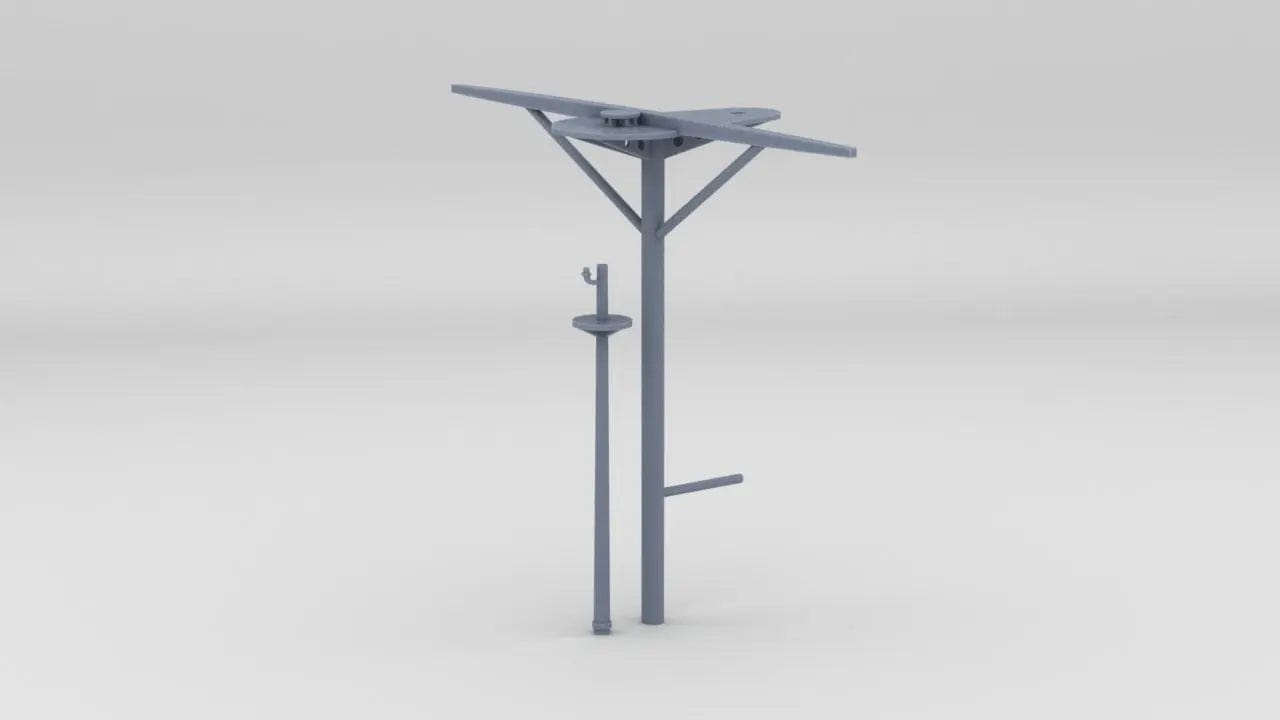 1/96 USS Indianapolis (CA-35) Forward Mast - distefan 3d print