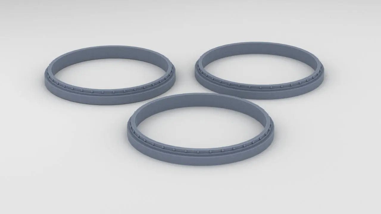 1/96 USS Indianapolis (CA-35) Turret Base Set (3pcs) - distefan 3d print