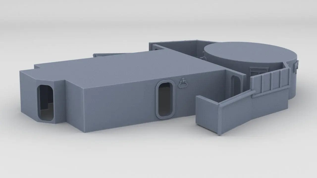 1/96 USS Iowa '84 Forward Deck 4 Below Bridge - distefan 3d print