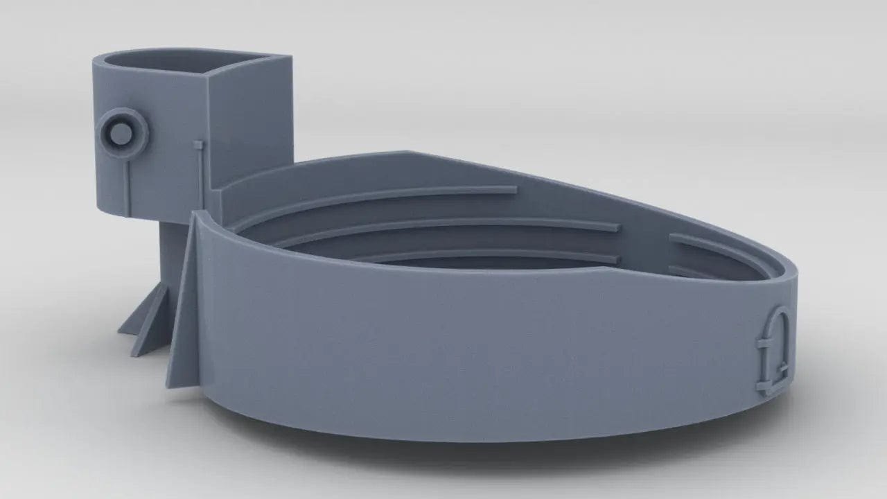 1/96 USS Iowa BB-61 40mm Quad Tub Forecastle (Starboard) - distefan 3d print