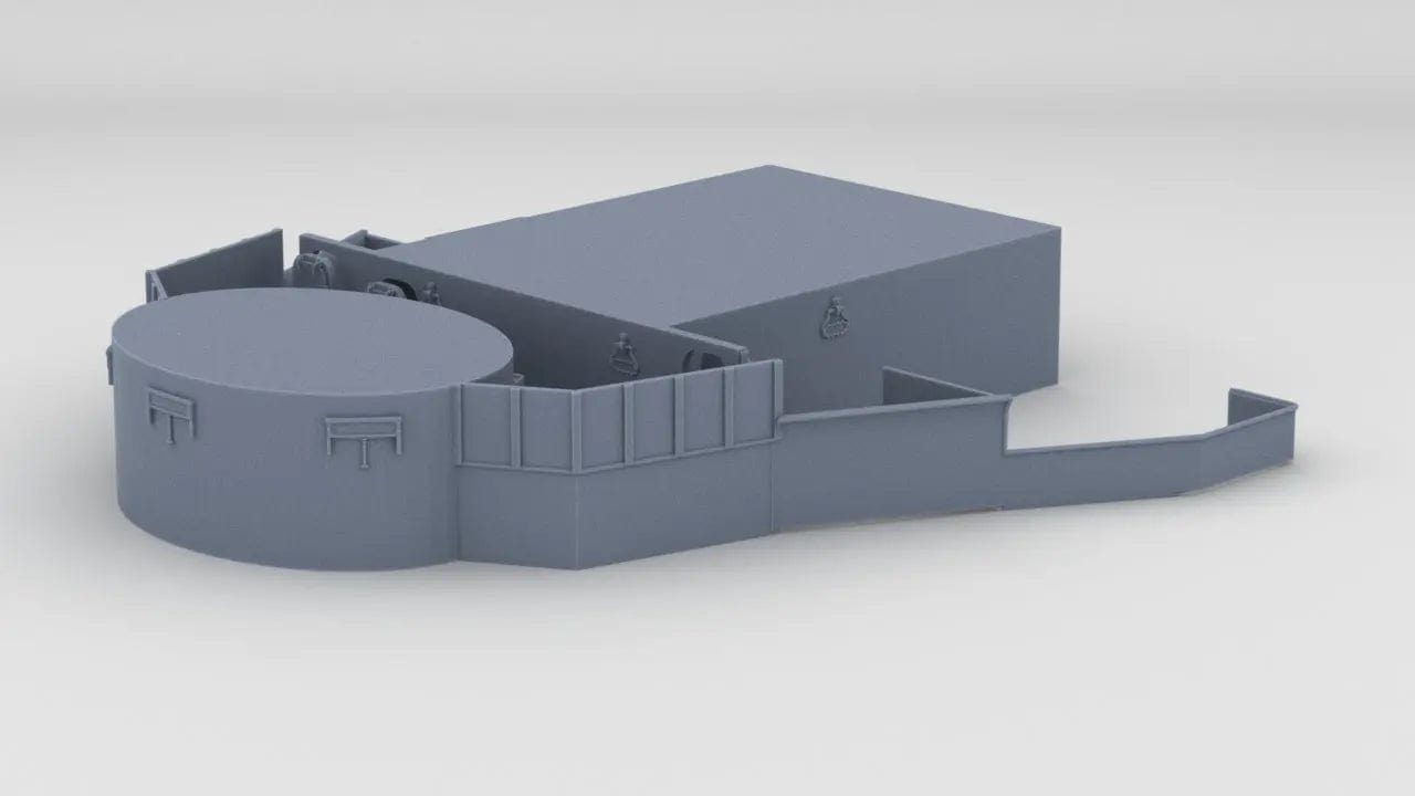1/96 USS Iowa BB-61 Forward Structure Deck 4 - distefan 3d print