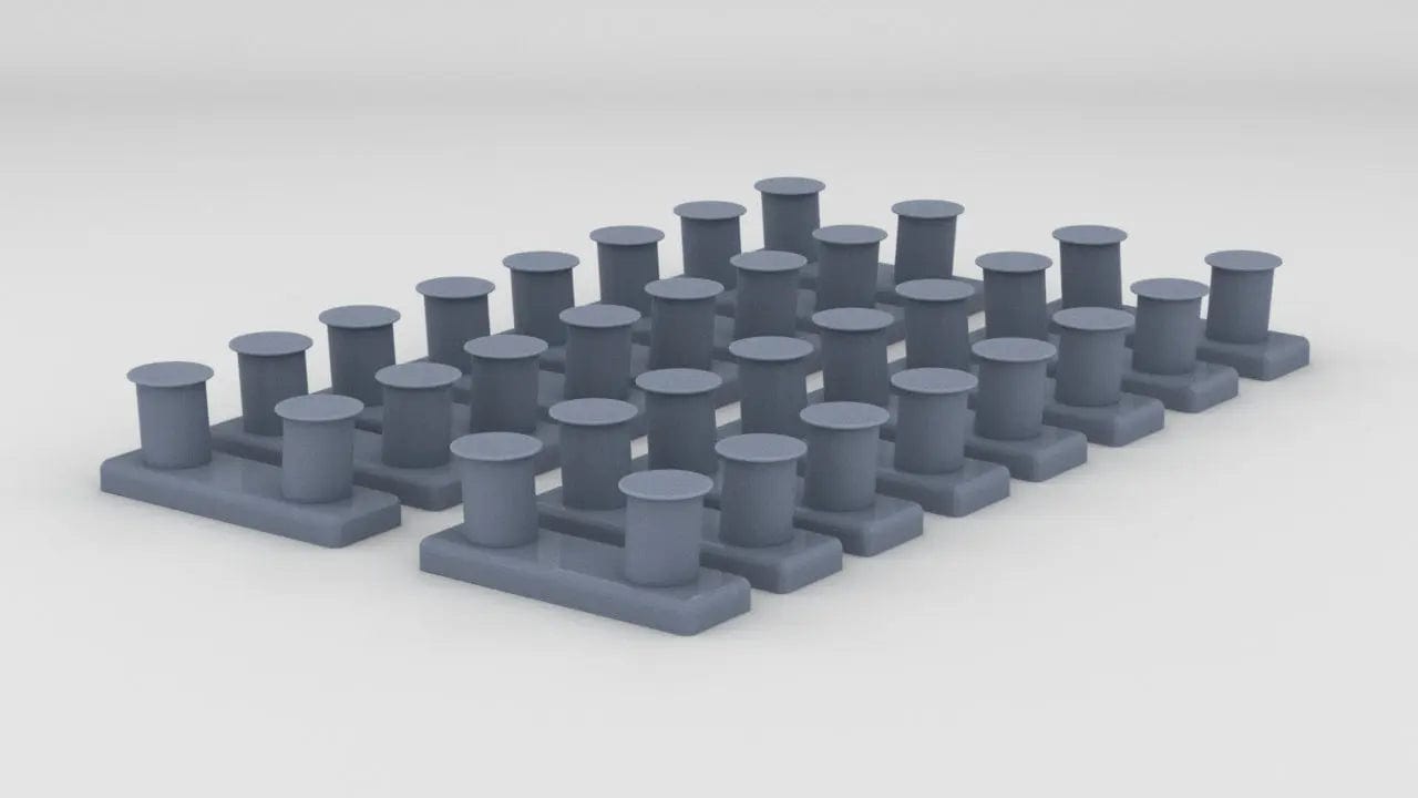 1/96 USS Iowa BB-61 Twin Bitts Set (16pcs) - distefan 3d print