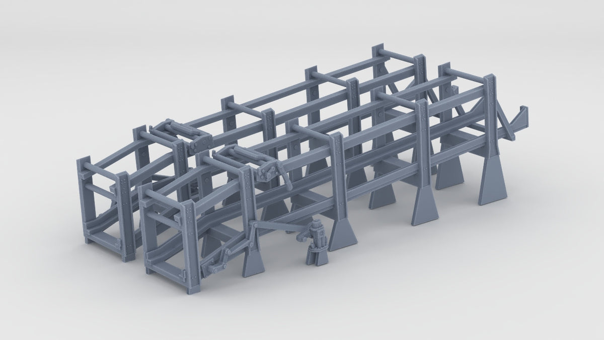 1/96 USS Kidd (DD-661) Depth Charge Release Set (2pcs) - distefan 3d print