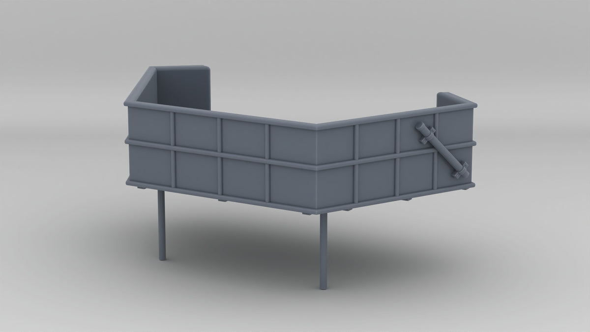 1/96 USS Kidd (DD-661) Forward Oerlikon Platform (Summer 1944) - distefan 3d print