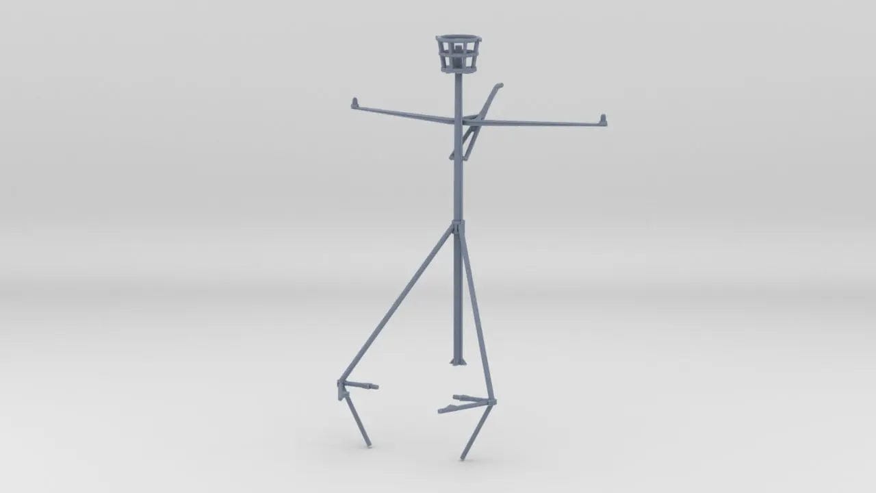 1/96 USS Missouri (BB-63) Aft Mast - distefan 3d print