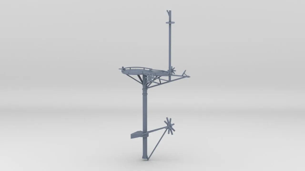1/96 USS Missouri (BB-63) Forward Mast - distefan 3d print