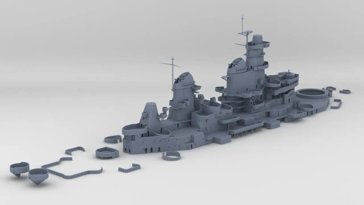 1/96 USS Missouri BB63 Superstructure Kit - distefan 3d print