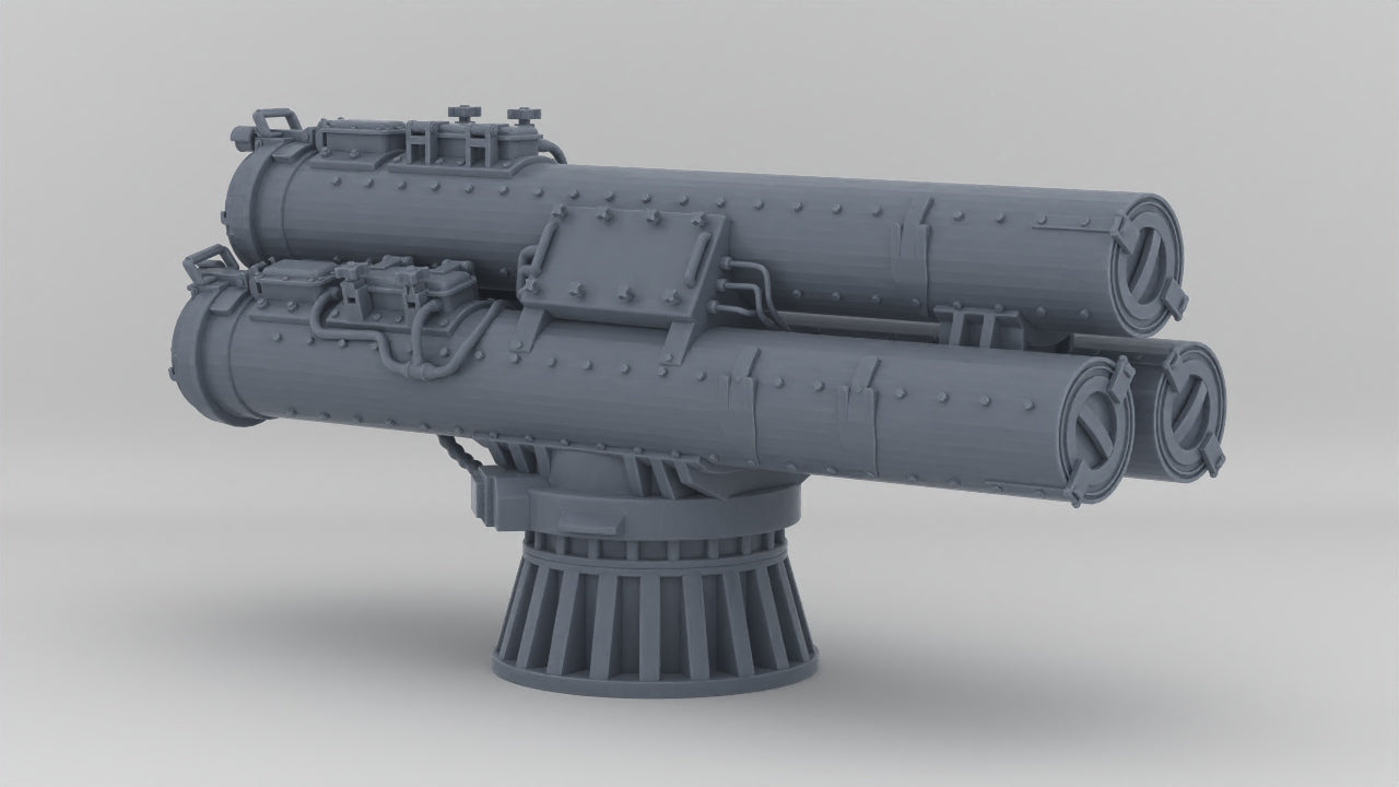1/96 US Triple Mark 32 Torpedo Tubes Resin3Dinteractive