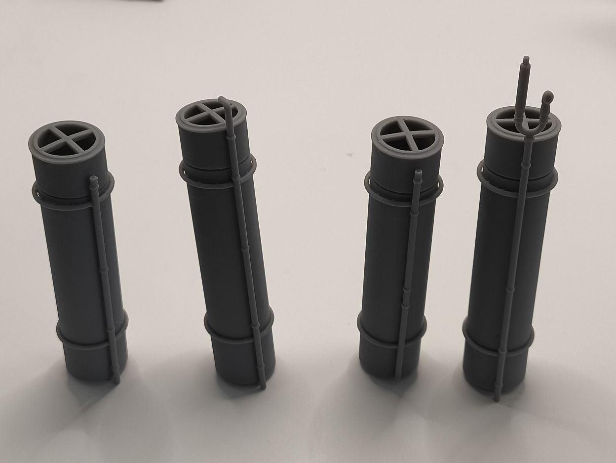 1/96 USS Ward Smokestack Set (4pcs) - Protosoon