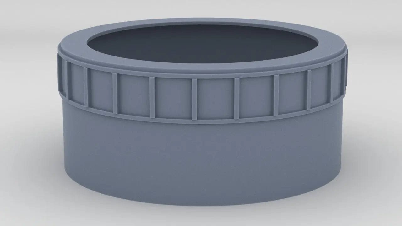 1/96 USS West Virginia (BB-48) 16 in (406 mm)/45 Cal. Gun Barbette 2 - distefan 3d print