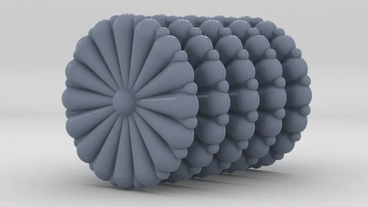 1 inch IJN Gold Chrysanthemum Set (5pcs) - distefan 3d print