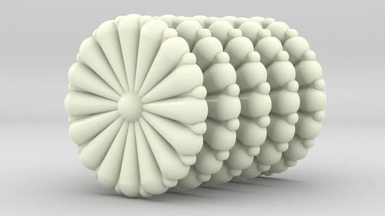 1 inch IJN Gold Chrysanthemum Set (5pcs) - distefan 3d print