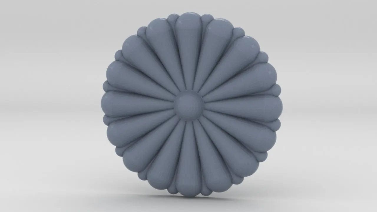 2.5 inch IJN Gold Chrysanthemum - distefan 3d print