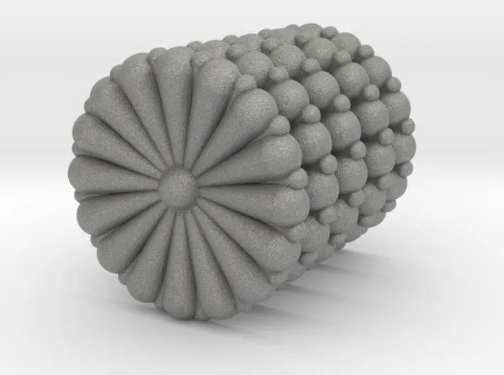 2.5 inch IJN Gold chrysanthemum set 5pcs - distefan 3d print