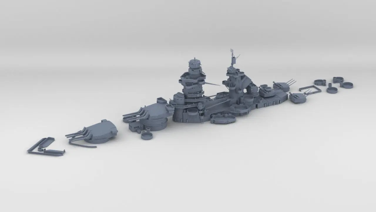 French-battleship-Richelieu distefan 3d print