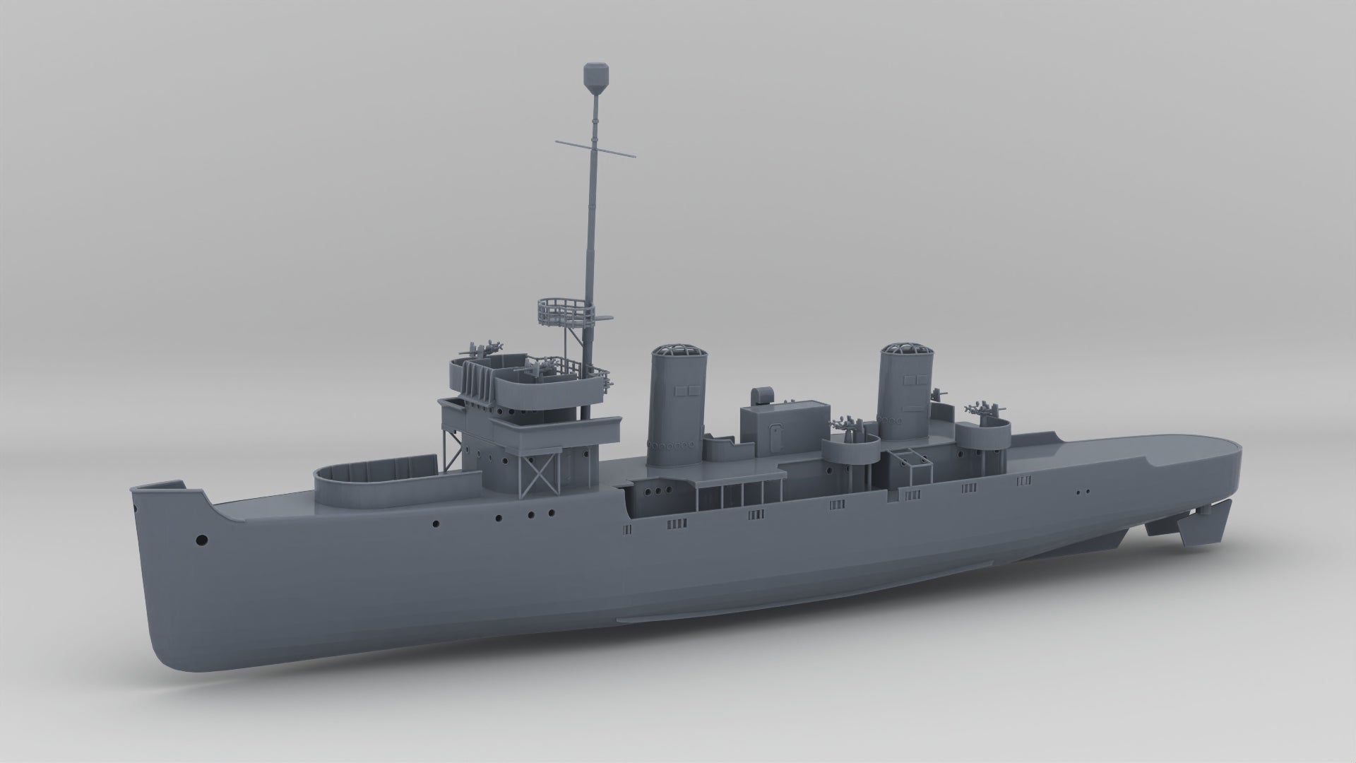 USS Auk-Class Minesweeper scale model - distefan 3d print