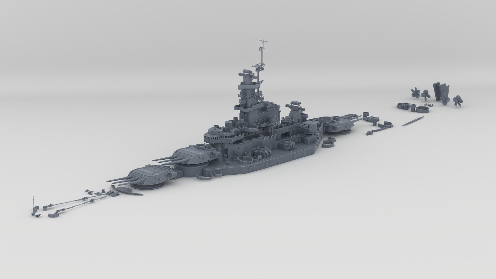 USS Massachusetts (BB-59) - distefan 3d print