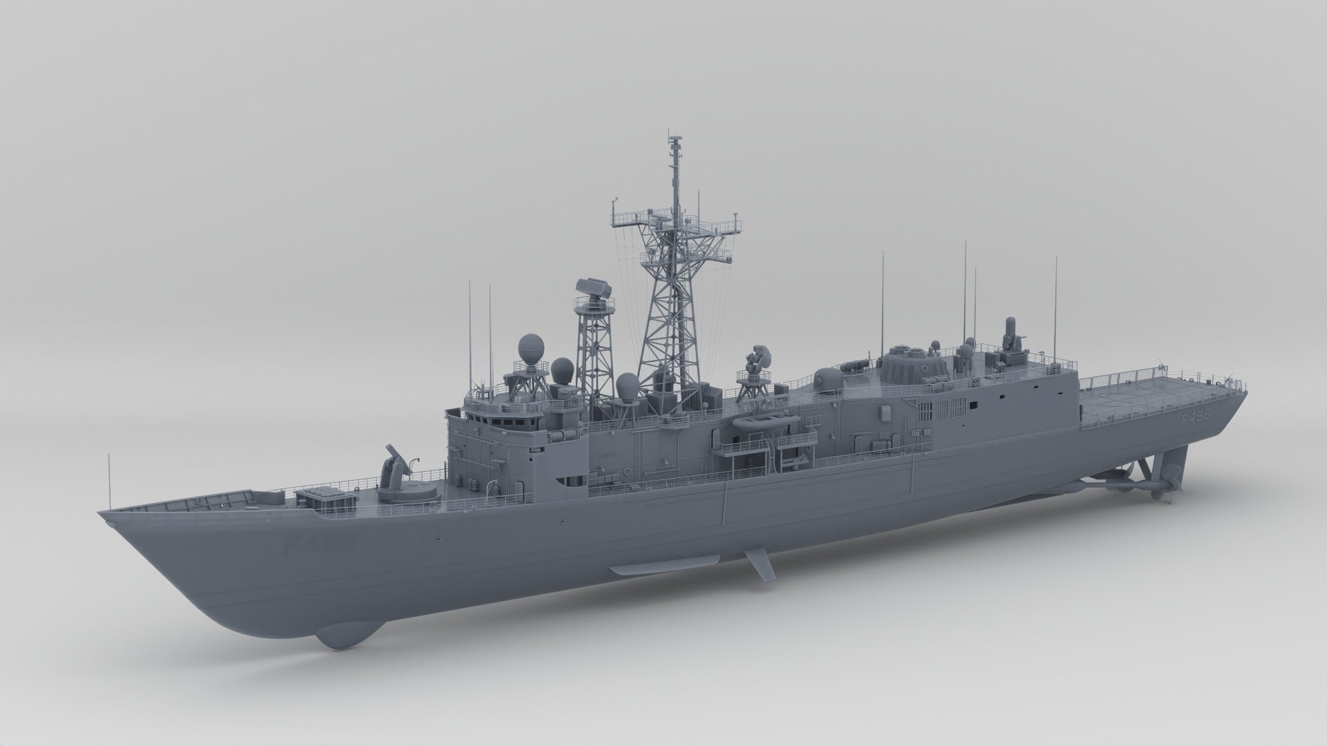 USS Oliver Hazard Perry-Class Frigate - distefan 3d print