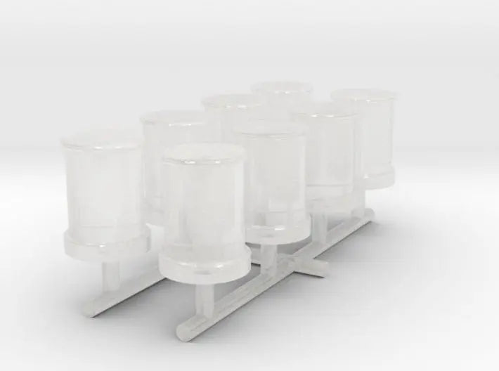 1/100 Bismarck medium bollards set 8pcs - distefan 3d print