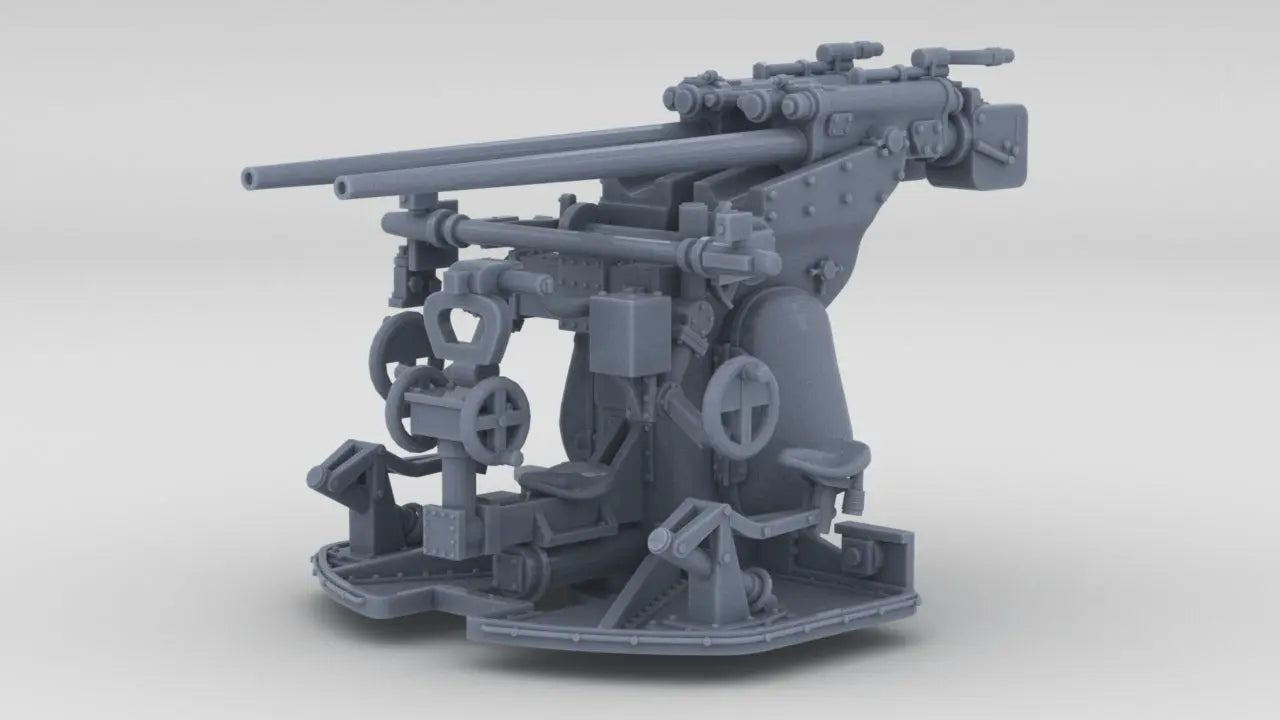 1/100 DKM 3.7cm SK C/30 Twin Gun Resin3Dinteractive
