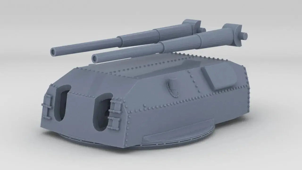 1/100 DKM 38cm SK C/34 Turret - distefan 3d print