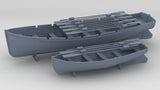 1/100 DKM 8m & 6m Long Boats Set