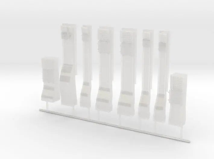 1/100 DKM Bismarck aft turret ventilator set - distefan 3d print