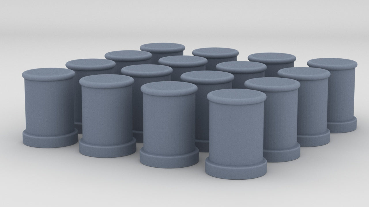 1/100 DKM Bollards Set (16pcs) - distefan 3d print