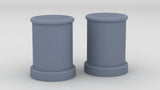 1/100 DKM Bollards Set (2pcs)