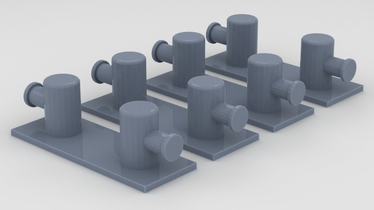 1/100 DKM Destroyer Bollard v2 Set (4pcs) - distefan 3d print