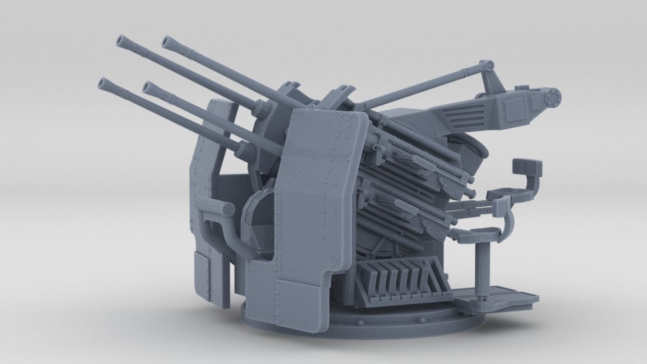 1/100 DKM Flak 20mm-MG-C/38 Quadruple - distefan 3d print