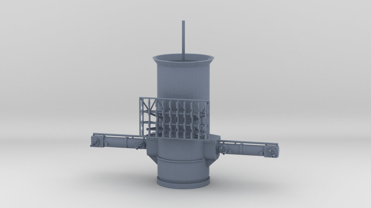 1/100 DKM Gneisenau Main Rangefinder - distefan 3d print