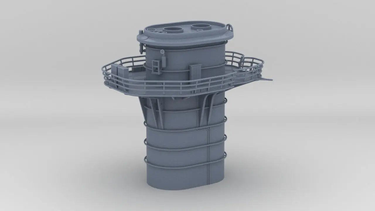 1/100 DKM Graf Spee Funnel - distefan 3d print