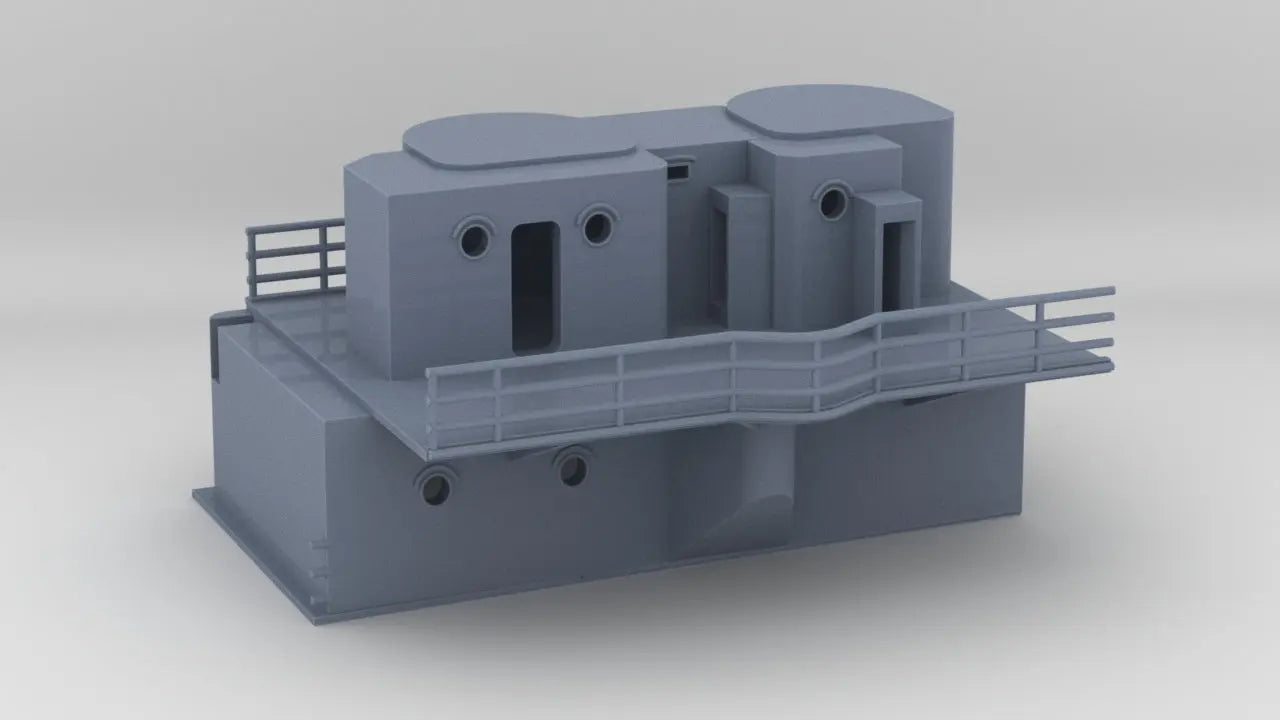 1/100 DKM Graf Zeppelin Amidships Deck 1 - distefan 3d print