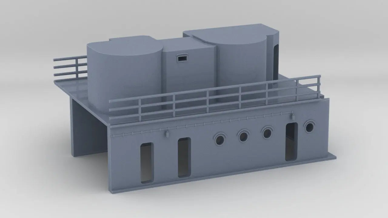 1/100 DKM Graf Zeppelin Amidships Deck 1 - distefan 3d print