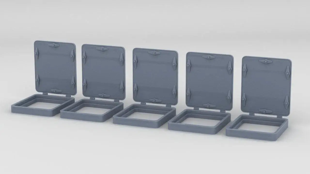 1/100 DKM Hatches Open Set (5pcs) Resin3Dinteractive