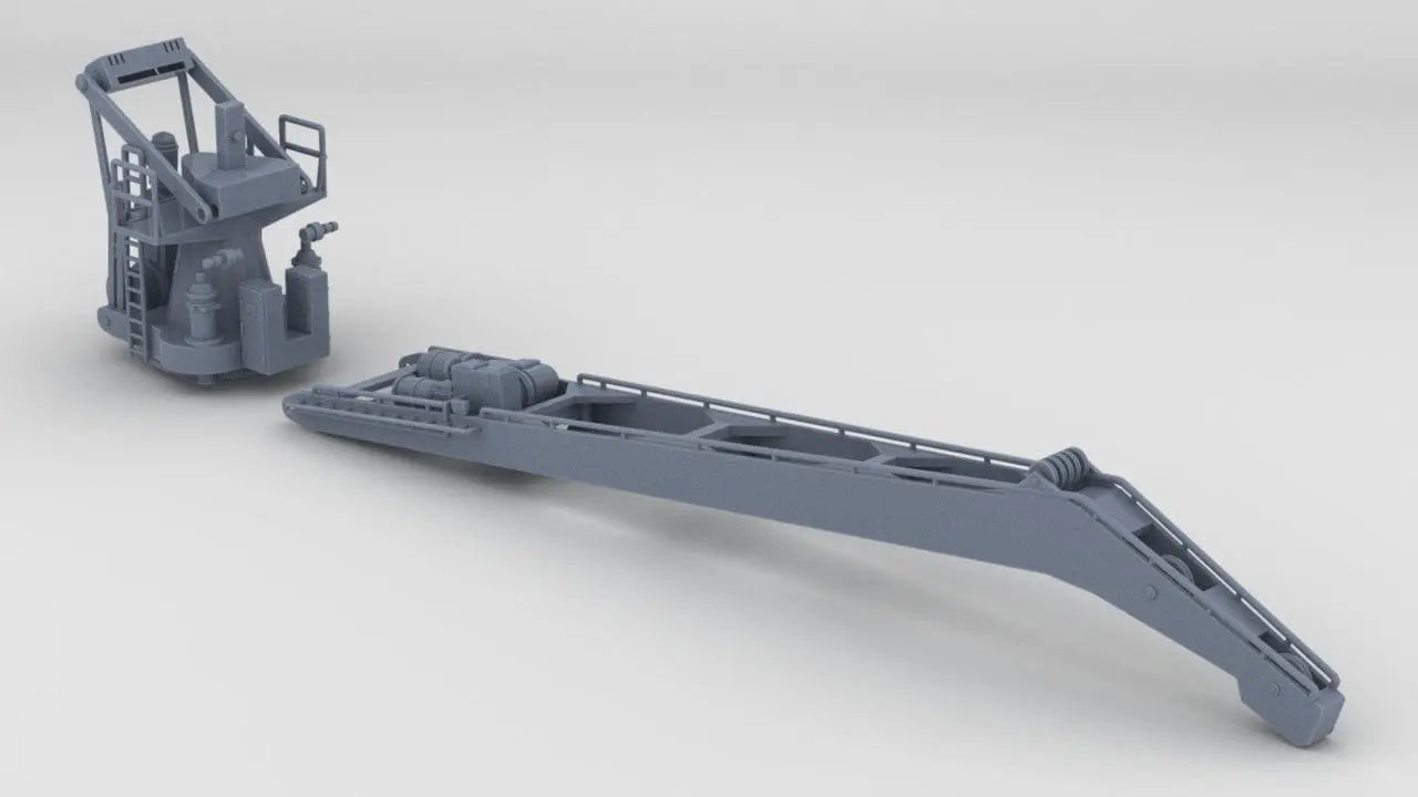 1/100 DKM Hipper Seaplane Crane Set - distefan 3d print