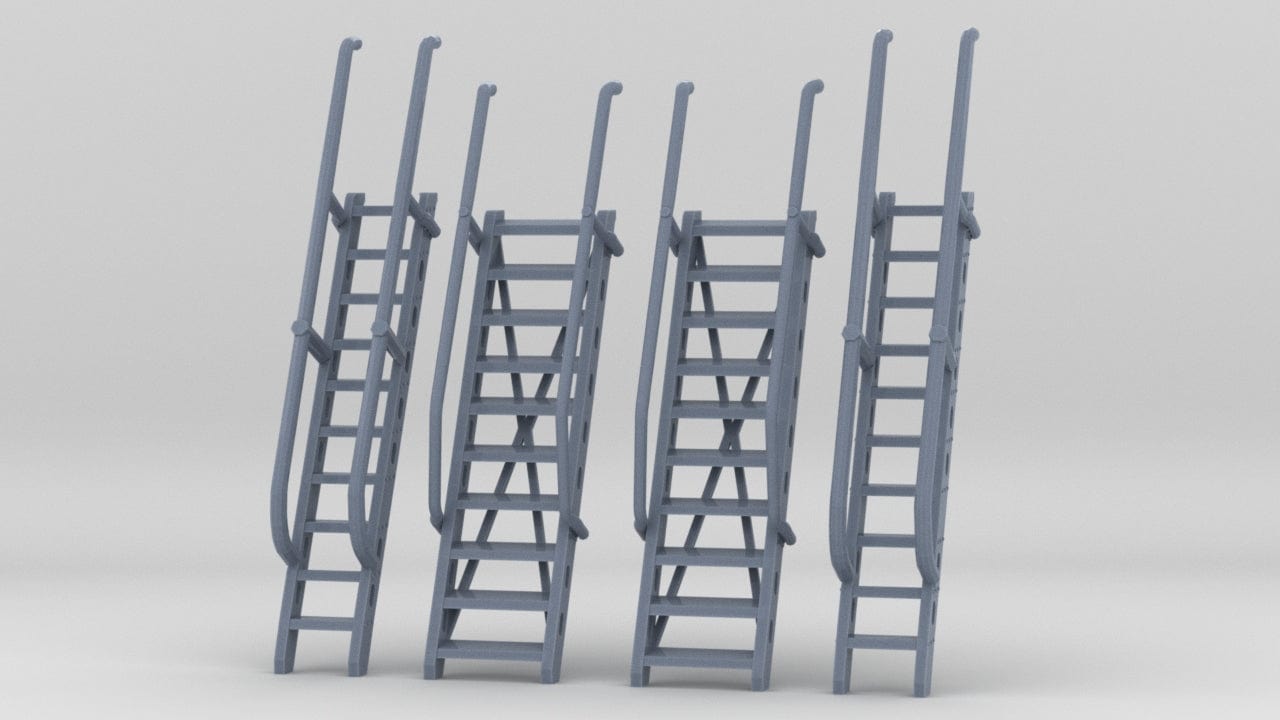 1/100 DKM Ladders Shorter Set (4pcs) - distefan 3d print