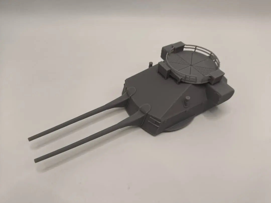 1/100 DKM Prinz Eugen 20.3cm (8in) SK L/60 Gun Turret w/ RF - distefan 3d print – alternate view