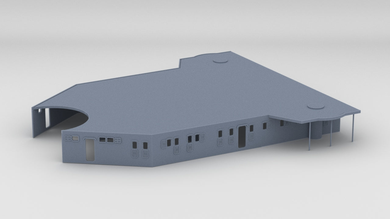 1/100 DKM Prinz Eugen Aft Deck 1- distefan 3d print