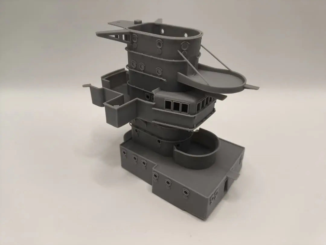 1/100 DKM Prinz Eugen Forward Deck 4 (Command Bridge) - distefan 3d print