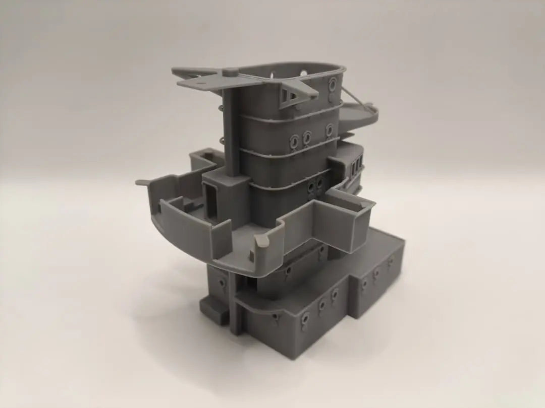 1/100 DKM Prinz Eugen Forward Deck 4 (Command Bridge) - distefan 3d print