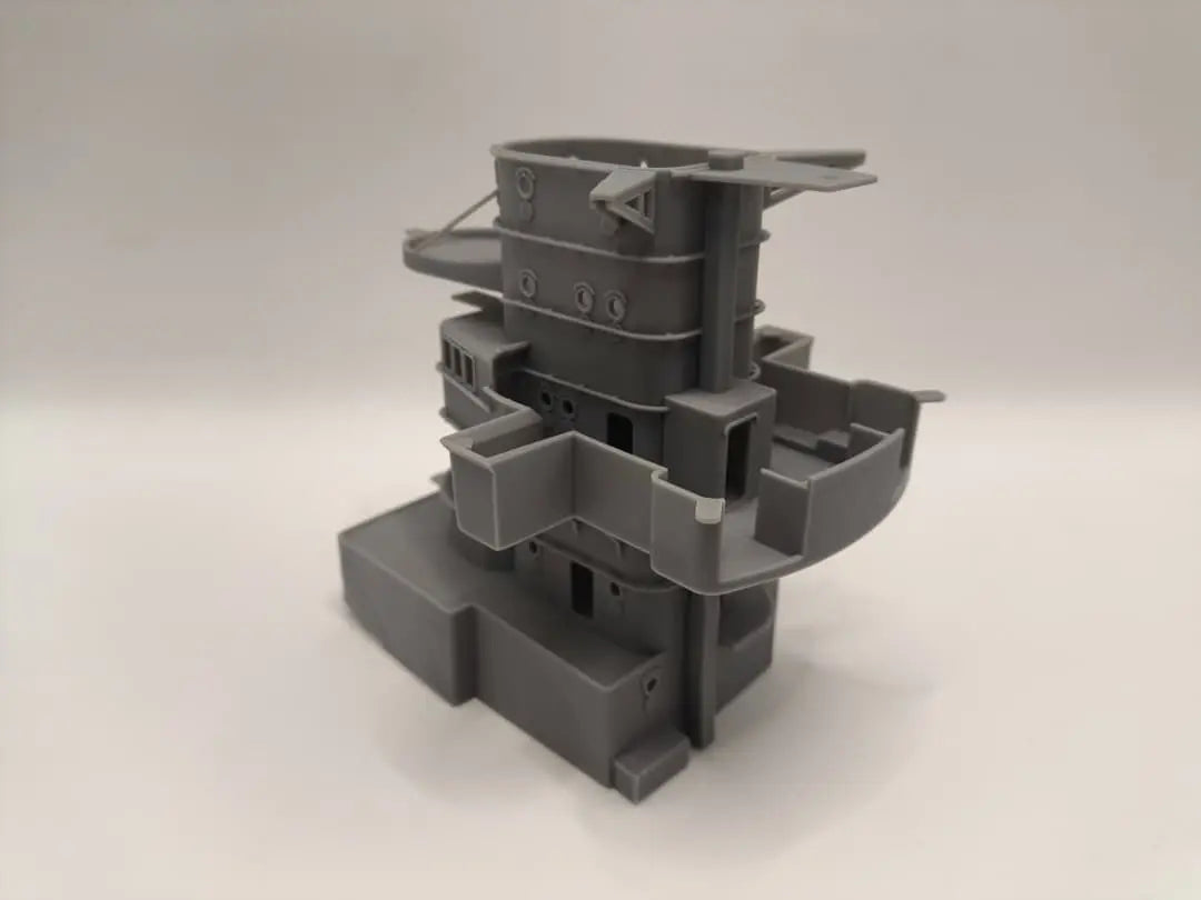 1/100 DKM Prinz Eugen Forward Deck 4 (Command Bridge) - distefan 3d print