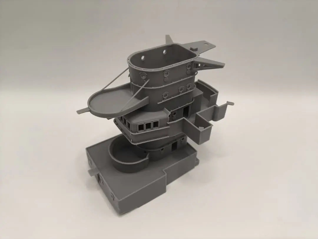 1/100 DKM Prinz Eugen Forward Deck 4 (Command Bridge) - distefan 3d print