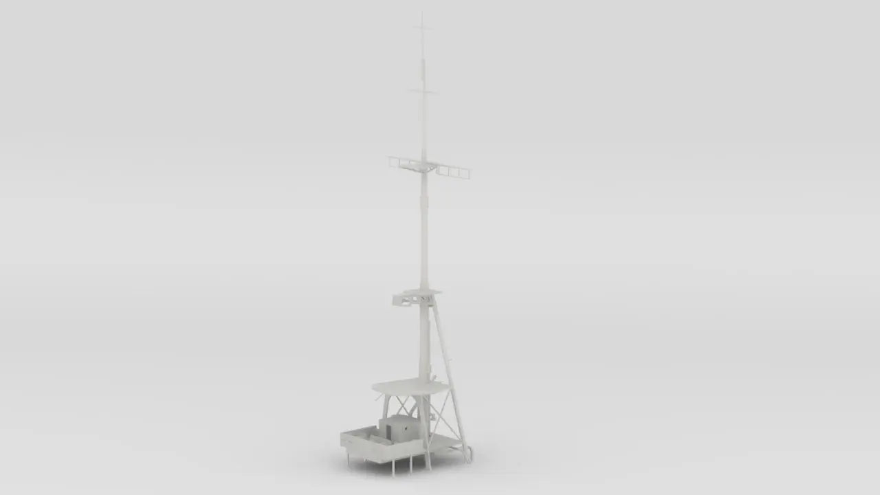 1/100 DKM Prinz Eugen Mast Aft - distefan 3d print
